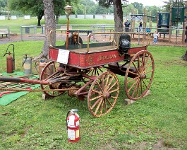 2010 Antique Fire Truck Show 100_0730 Early horse drawn wagon.