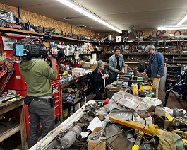 2023 American Pickers 2060 Mike and John at Dick's second shop located in Warwick Rhode Island.