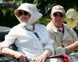 BrassAndGas 05 Carol and Larry Hoagland of New Hampshire, on the New England Brass and Gas tour.