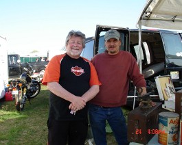 Oley Penn Meet 2009 DSC05583 Dick with John Szalay.