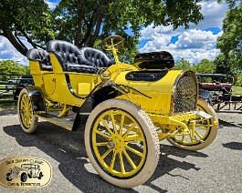 2026 Bay State Motor Festival 1905 Cameron 130620 Right front view of the 1905 Cameron Four Cylinder.
