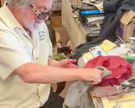 1915 Indian V-Twin 2025-05-24 4 The engine cases had to be painted prior to assembly.