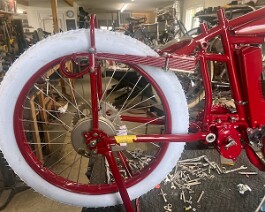 1915 Indian V-Twin 2025-07-01 1816 Right side view of rear wheel with new Coker 