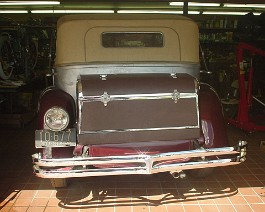 1934 Duesenberg Model J-505 Convertible Sedan Body by Derham DSC00355 Correct bumper found and fitted to car.